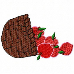 Apple Embroidery Design 10